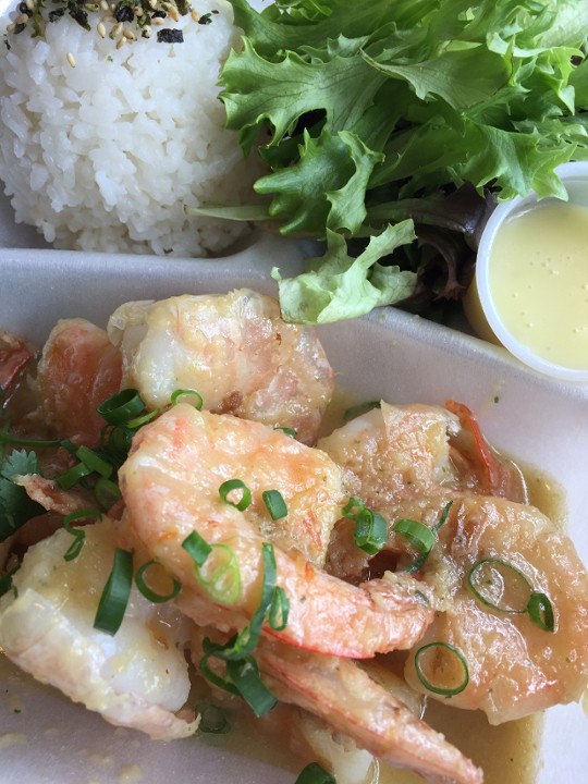 Miso Garlic Shrimp Plate/