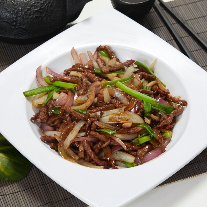 Onion Scallion Shredded Beef 葱爆牛