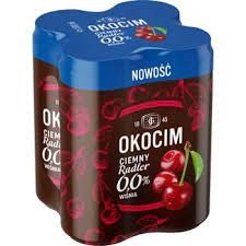 Okocim Dark Cherry Non-Alcoholic Beer 4-Pack