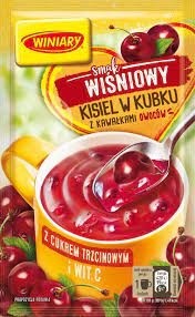 Winiary Single Serve Instant Cherry Kisiel w/ Vitamin C