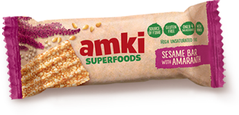 Amki Superfoods Sesame Bar with Amaranth