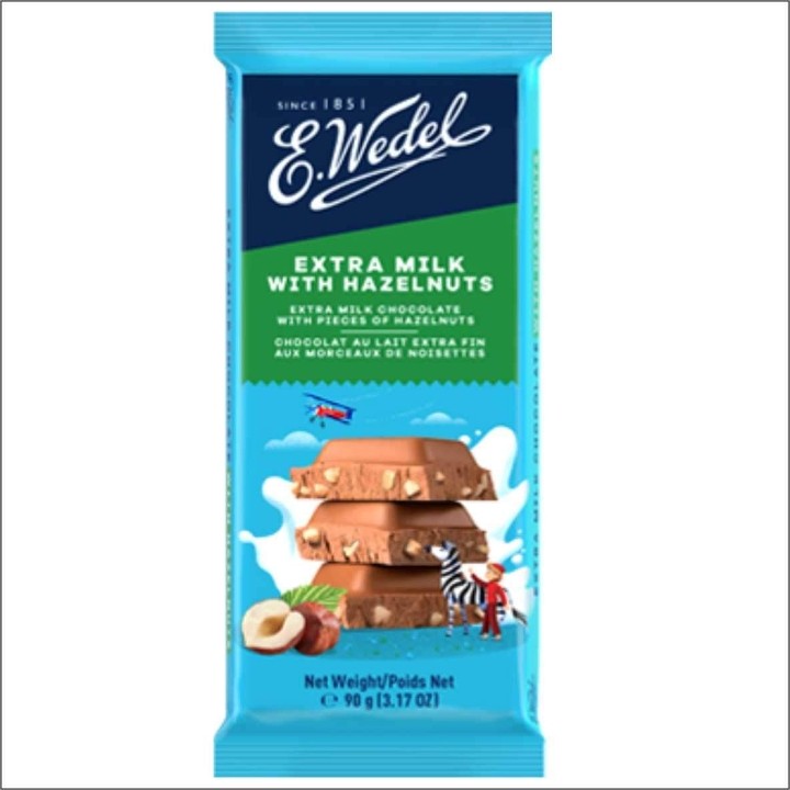 E. Wedel Extra Milk Chocolate Bar with Hazelnuts