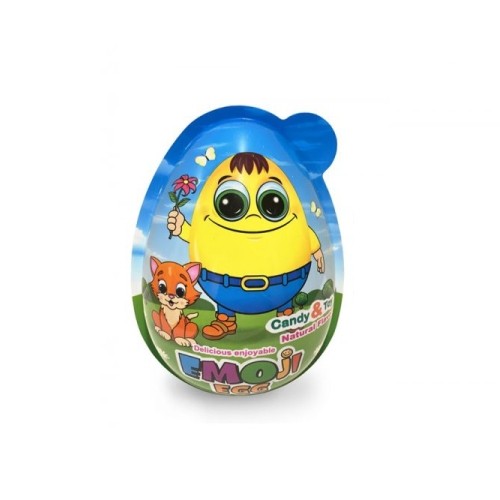 Giant Emoji Toy Egg with Apple Jellybeans
