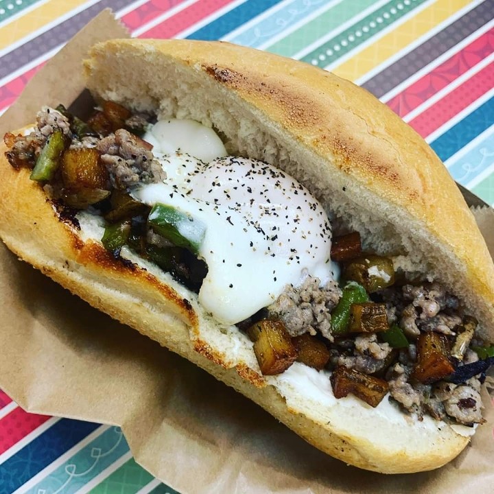 Sausage Hash Sandwich