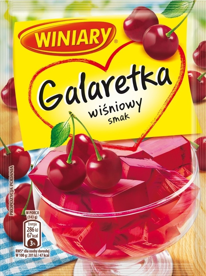 Winiary Cherry Gelatin