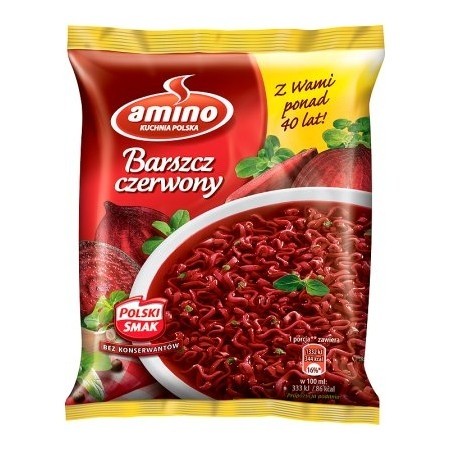 Amino Red Borscht Instant Noodle Soup
