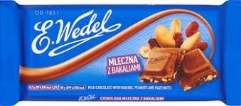 E. Wedel Extra Milk Chocolate with Raisins, Peanuts & Hazelnuts
