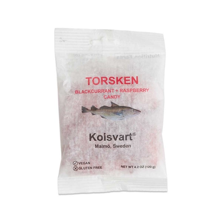 Kolsvart Blackcurrant + Raspberry Candy Fish
