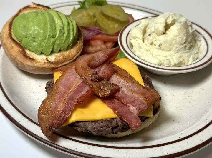 Avo Bac Cheese Burger