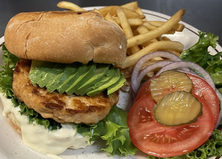 Avocado Salmon Burg