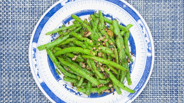 Sauteed String Beans with Minced Pork