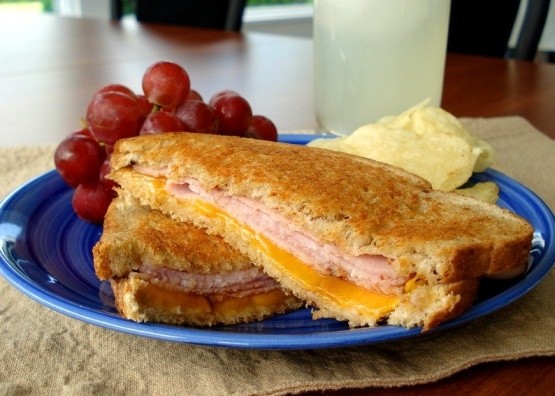 Grilled Ham & Cheese Sandwich Basket