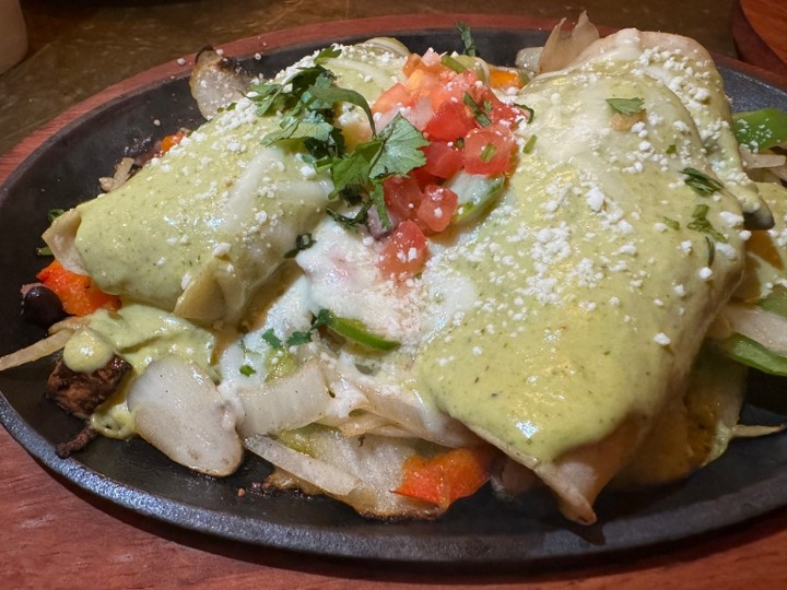 VEGETARIAN SIZZLING ENCHILADA