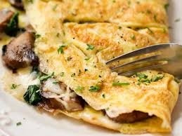 Sausage Mushroom Omelette