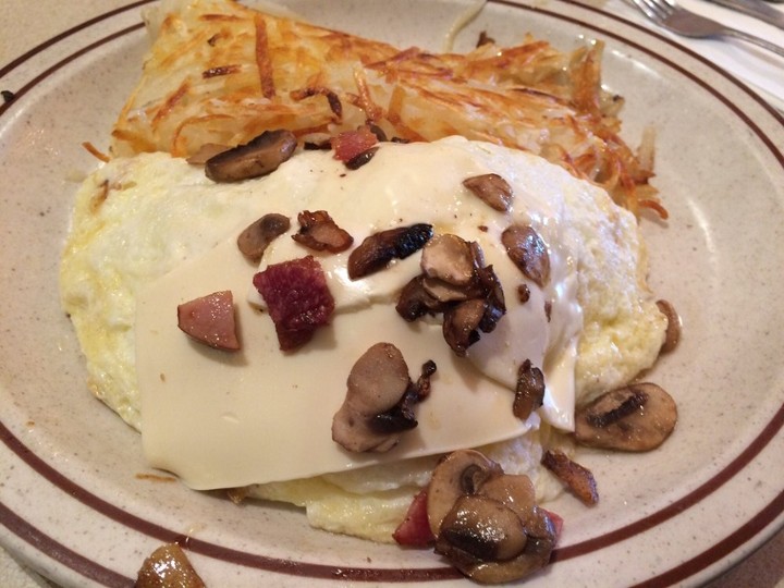 Bacon Mushroom Omelette