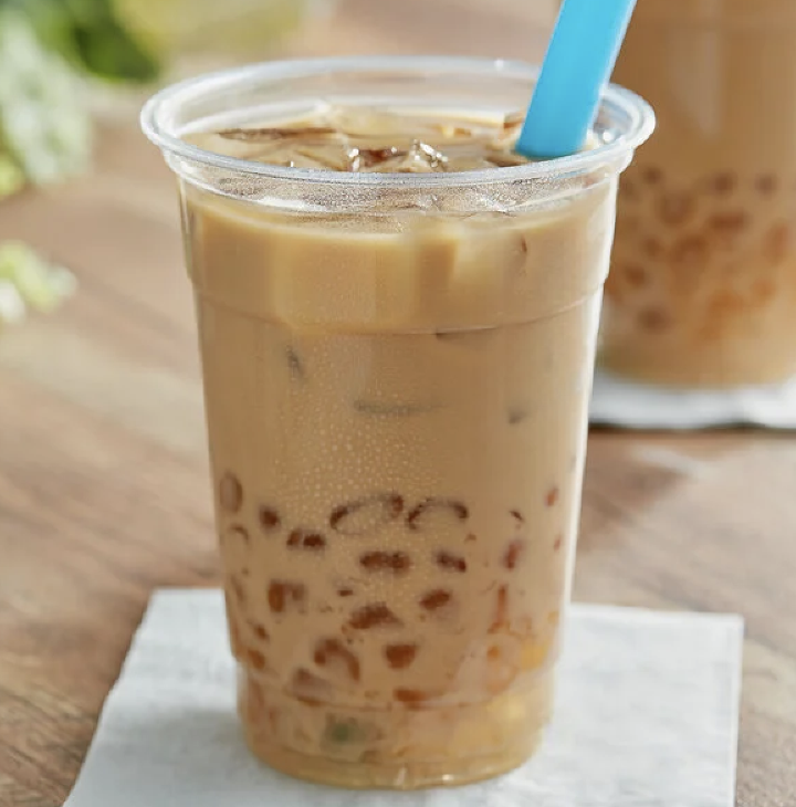 Peach Oolong Boba Milk Tea