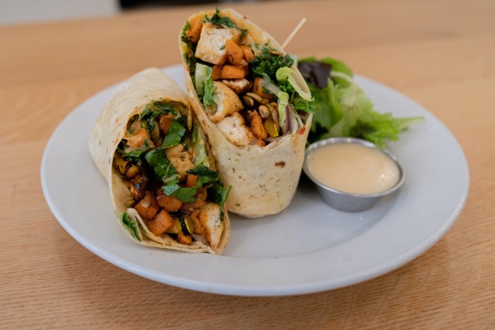 Sweet Potato Tofu Wrap (V)