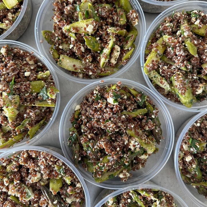 Za'atar Spiced Quinoa & Asparagus Salad
