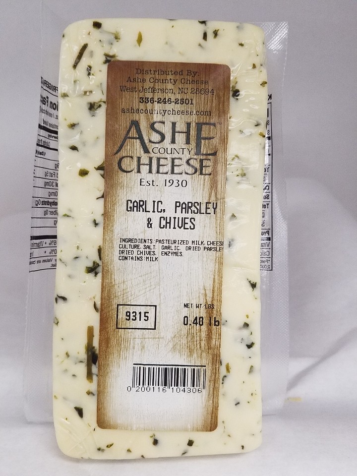 Ashe County Cheese Parsley Garlic