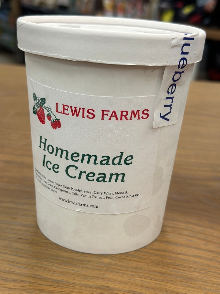 Lewis Farms Blueberry Ice Cream