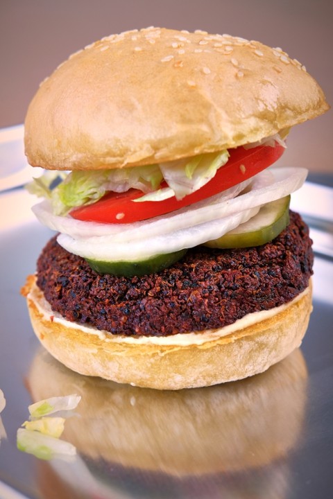 Space Head Quinoa Beet Burger