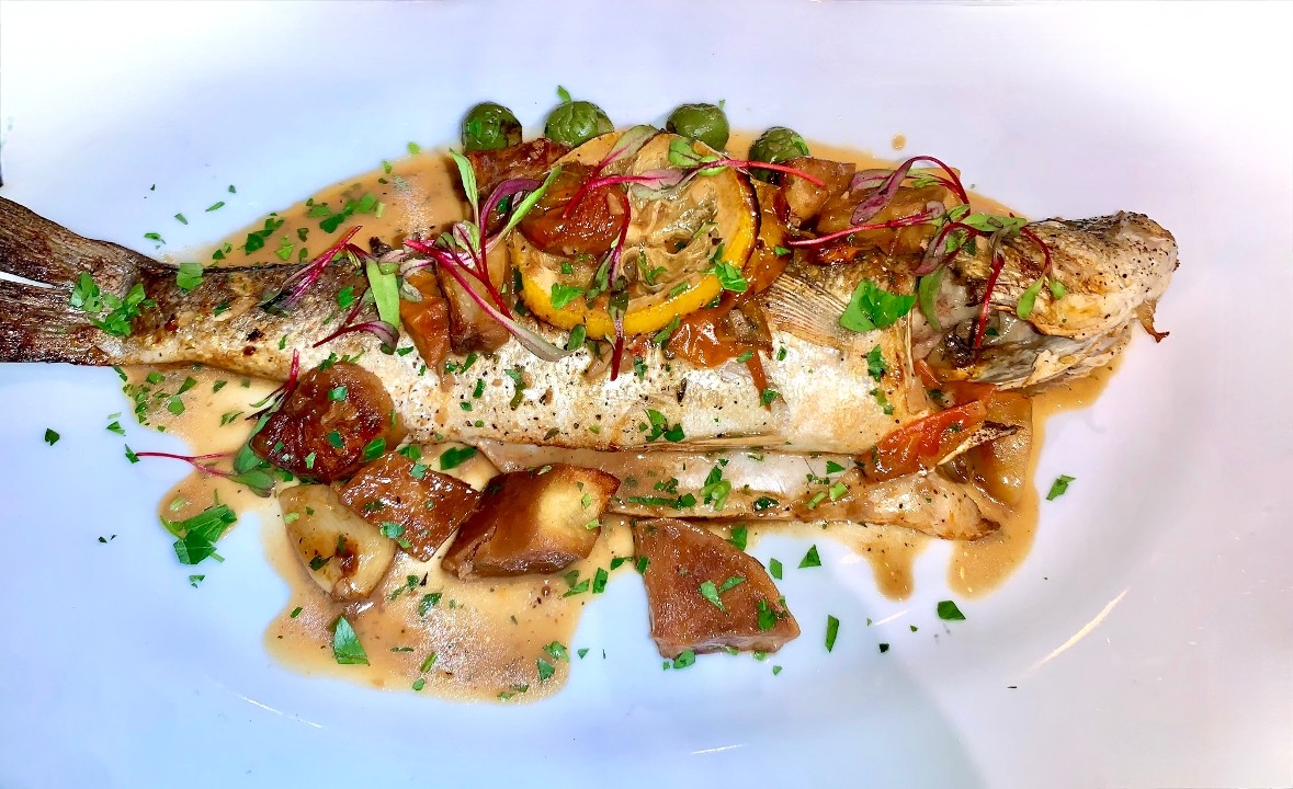 BRANZINO alla PUTTANESCA