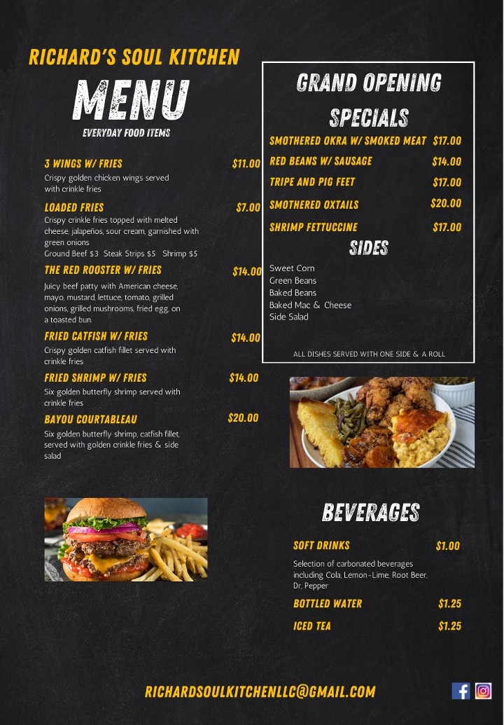 Richard’s Soul Kitchen LLC 529 St Landry Veterans Memorial Hwy