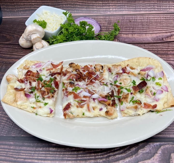 The Garlic Chicken/Bacon Flatbread