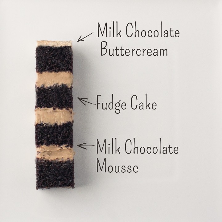 6" Fudge Milk Chocolate Cake