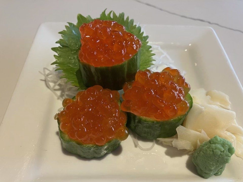 Ikura  (3pc) Salmon Roe) Sashimi