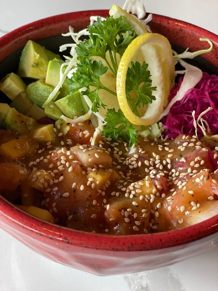 Poké Trio Bowl  - Tuna, Hamachi, Salmon