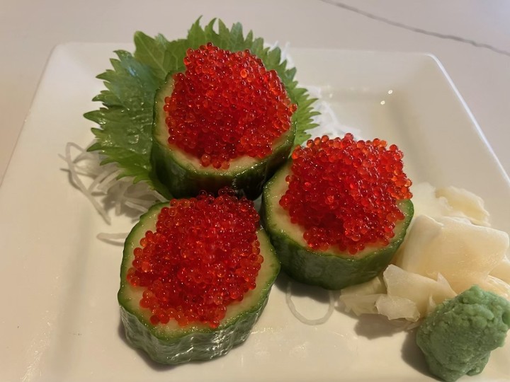 Tobiko  (3pc) Flying Fish Roe) Sashimi