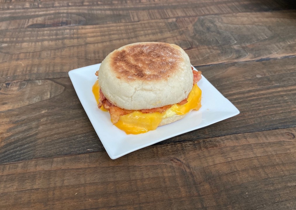 Bacon, Egg + Cheese Breakfast Sandwich