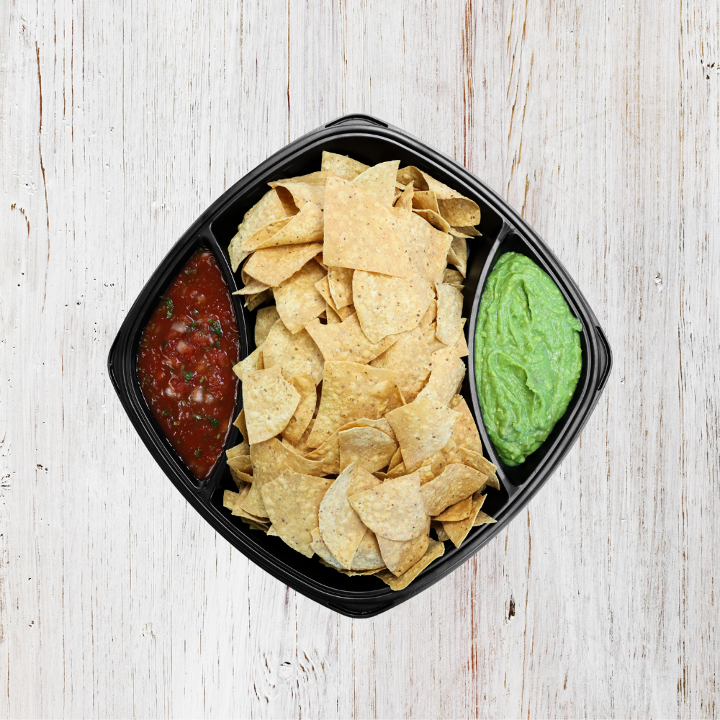 Chips, Salsa and Guacamole Platter