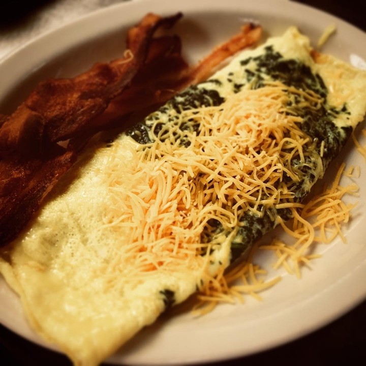 Spinach & Cheese Omelette