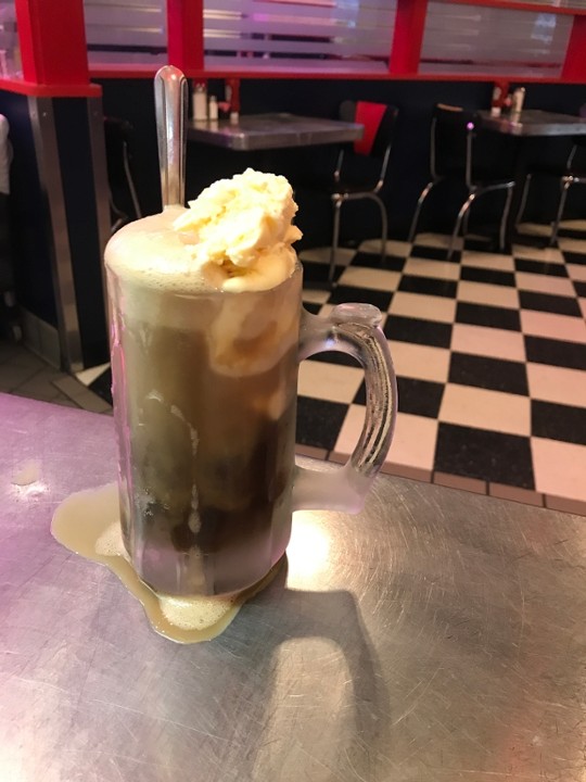 • Root Beer Float in a Frosted Mug