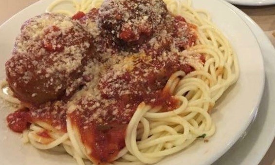 Spaghetti And Meatballs w/ Salad