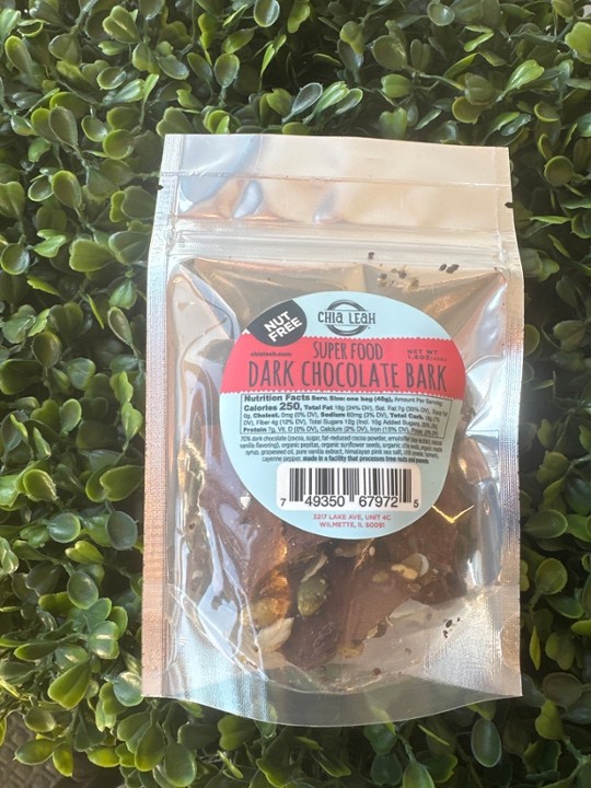 Nut free superfood dark chocolate bark