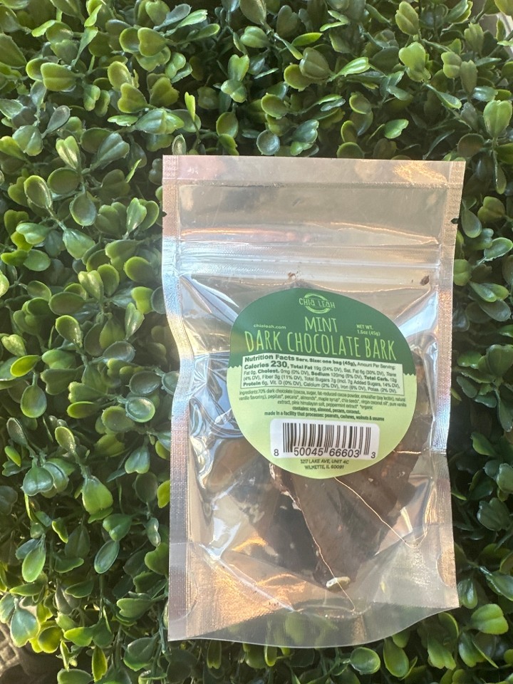 Mint dark chocolate bark