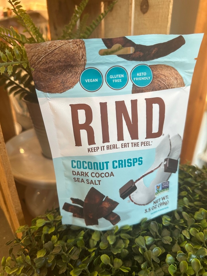 rind coconut crisps dark cocoa and sea salt 3.5 oz