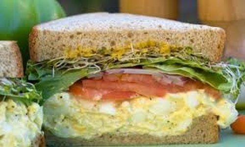 Egg Salad Sandwich & Drink