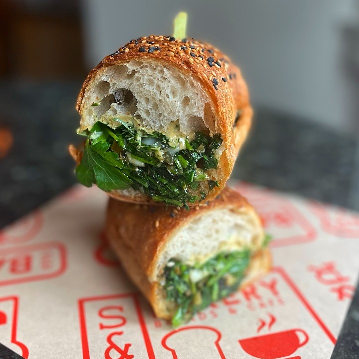 *Hot* Roasted Broccoli Rabe Sandwich