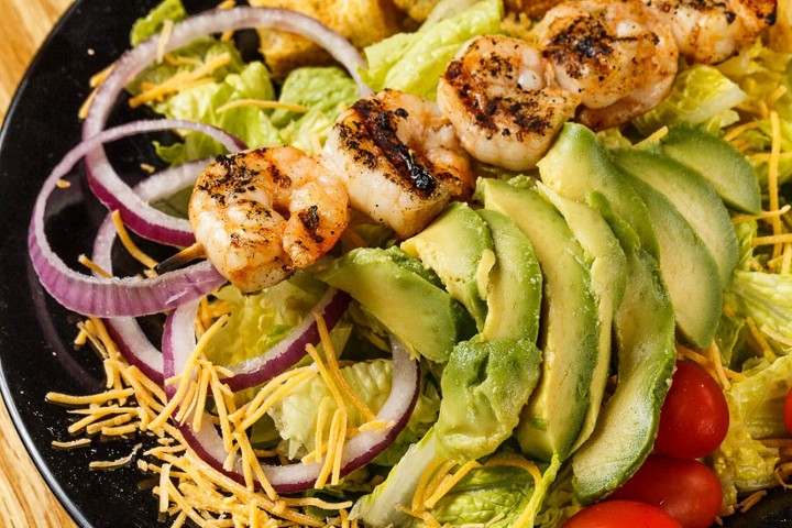 Grilled Shrimp & Avocado Salad