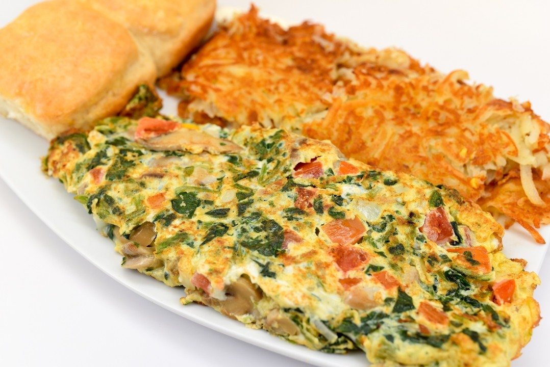 Spinach & Mushrooms Omelette