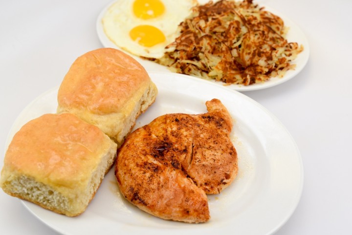 Grilled Chicken Breast & Eggs