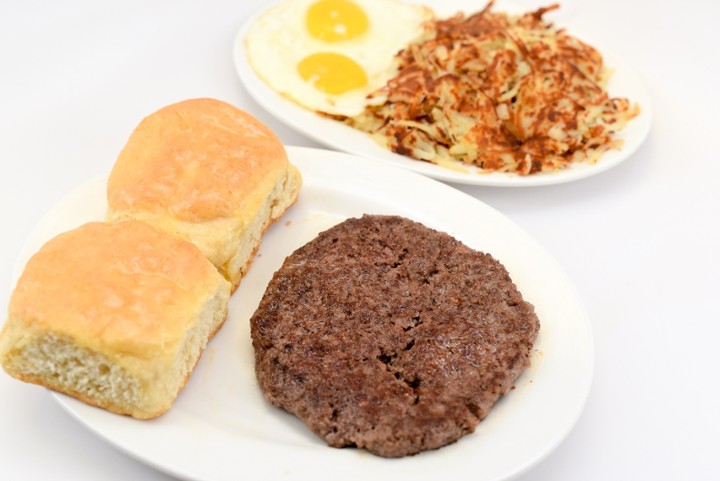 Hamburger Steak & Eggs