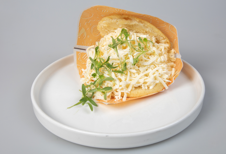 Shredded White Cheese Arepa