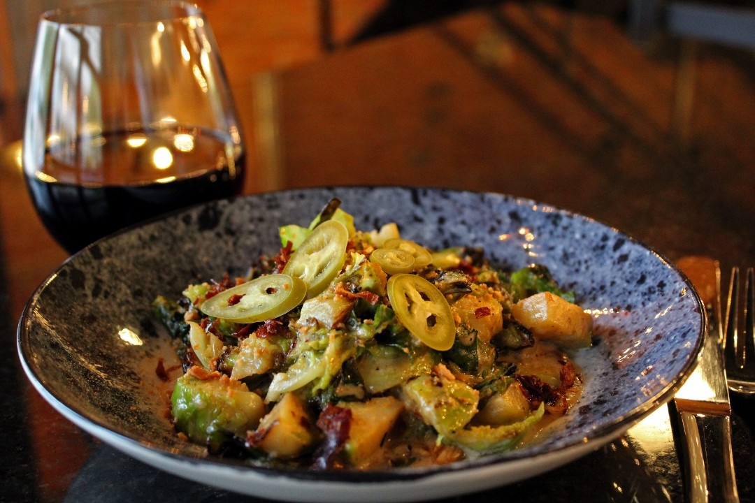 Charred Brussels & Mornay