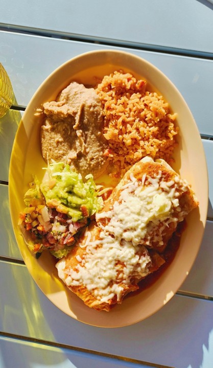 Chile Relleno Burrito Ahogado