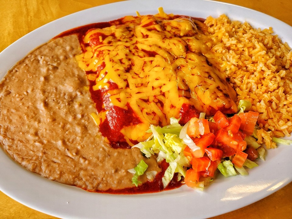 Beef Enchilada Plate
